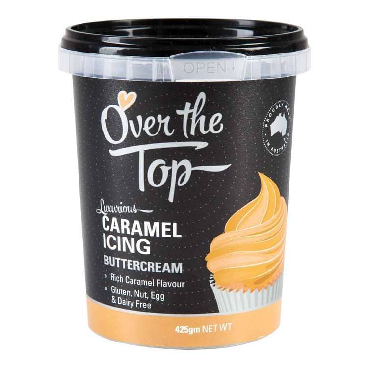 Over The Top Caramel Icing Buttercream 425g Icing The Cooks Kitchen Mandurah 