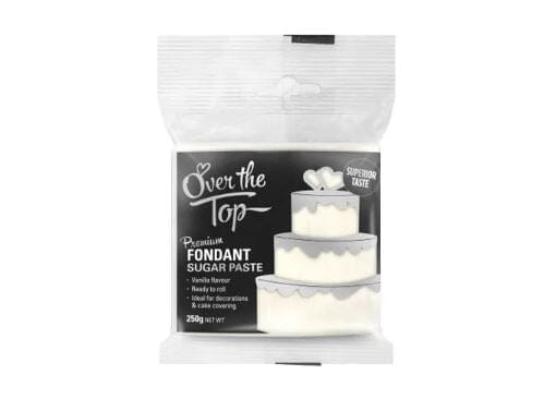 Over The Top Premium Fondant 250gm Pure White Fondant The Cooks Kitchen Mandurah 