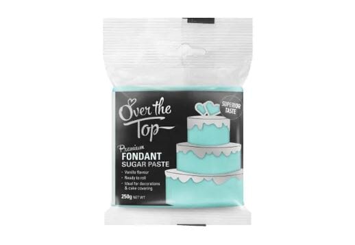 Over The Top Premium Fondant 250gm Sky Blue Fondant The Cooks Kitchen Mandurah 
