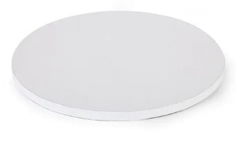 Mondo Drum Cake Board Round - White 14"