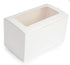 Mondo White Cupcake Box - 2 Cup - 4x7" Packaging The Cooks Kitchen 