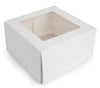 Mondo White Cupcake Box - 4 Cup - 7x7