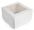 Mondo White Cupcake Box - 4 Cup - 7x7" Boards & Boxes & Packaging The Cooks Kitchen 