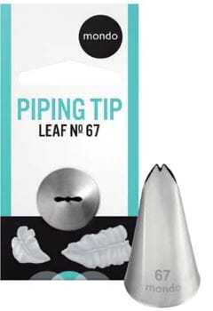 Mondo #67 S/s Leaf Piping Tip Piping Tips The Cooks Kitchen 
