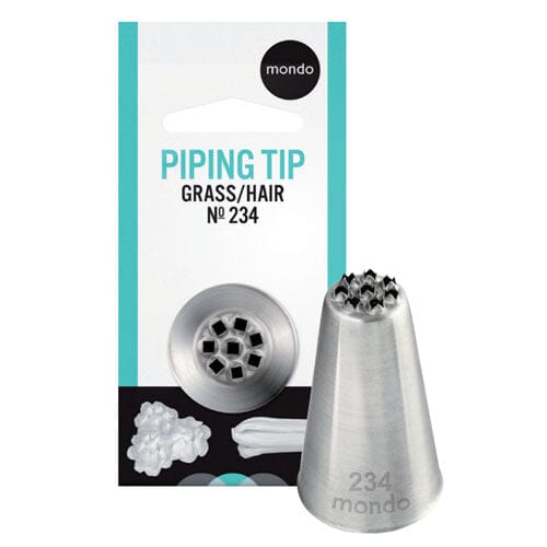 Mondo #234 Stainless Steel - Grass/ Hair Piping Tip Piping Tips The Cooks Kitchen 