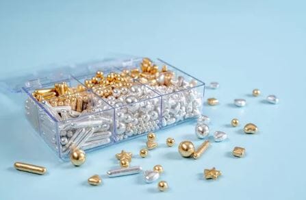Over The Top Edible Bling Metallic Bento Box Gold & Silver Sprinkes Mix 120g Sprinkles The Cooks Kitchen Mandurah 