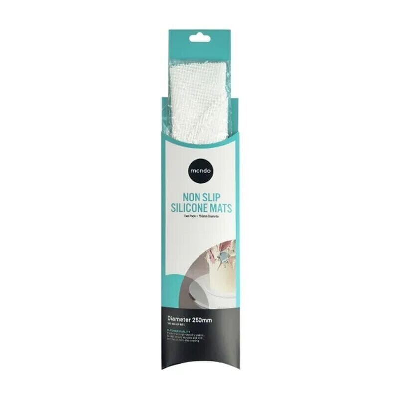 Mondo Non-slip Silicone Mat 2pk - 25cm Decorating Accessories The Cooks Kitchen 
