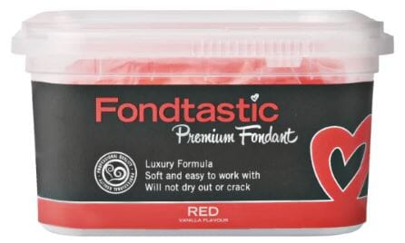 Fondtastic Premium Fondant Red 250g Fondant The Cooks Kitchen 