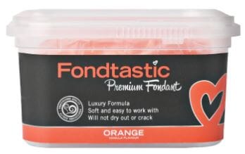 Fondtastic Premium Fondant - Orange 250g Fondant The Cooks Kitchen 