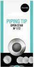 Mondo #172 S/s Open Star Piping Tip Piping Tips The Cooks Kitchen 