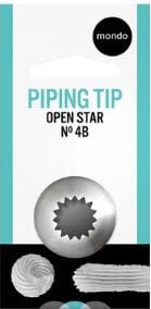 Mondo #4b S/s Open Star Piping Tip Piping Tips The Cooks Kitchen 