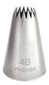 Mondo #4b S/s Open Star Piping Tip Piping Tips The Cooks Kitchen 