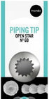 Mondo #6b S/s Open Star Piping Tip Piping Tips The Cooks Kitchen 