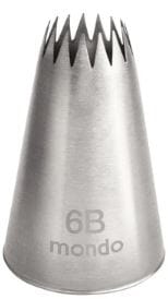 Mondo #6b S/s Open Star Piping Tip Piping Tips The Cooks Kitchen 