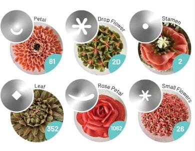 Mondo Flower Piping Set 10pc Piping Tip Sets The Cooks Kitchen 