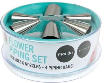 Mondo Flower Piping Set 10pc Piping Tip Sets The Cooks Kitchen 