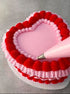 Mondo Heart Cake Board 12in White - 3mm Compressed