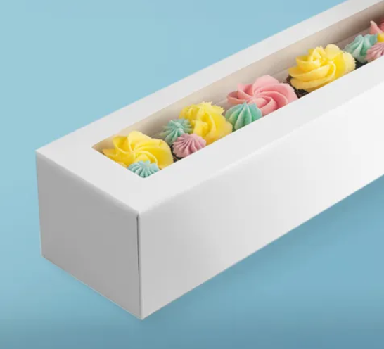 Mondo Cupcake Box Long 12 Cup 51x15x10cm