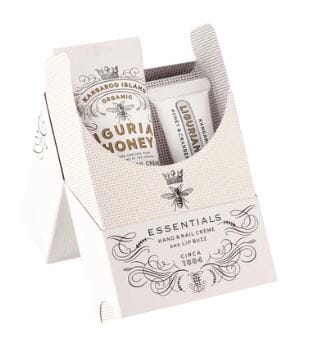 Maine Beach Organic Ligurian Honey (with Italian Blood Orange) Essentials Set With Lip Lustre & Hand Nail Creme Body Products The Cooks Kitchen 