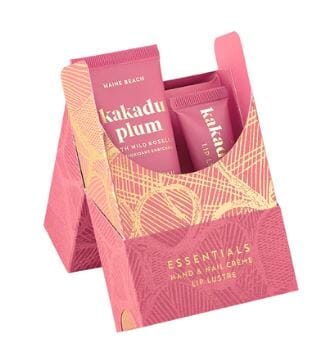 Maine Beach Kakadu Plum (with Wild Rosella) Essentials Set - Lip Lustre 15ml & Hand, Nail Creme 50ml Body Products The Cooks Kitchen 