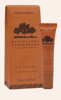 Maine Beach Rangelands Sandalwood (with Bergamot) Lip Lustre 15ml Body Products The Cooks Kitchen 