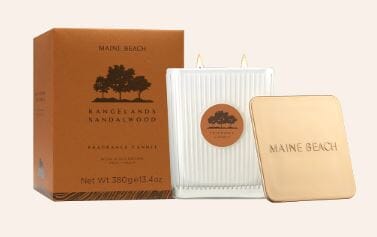 Maine Beach Rangelands Sandalwood (with Bergamot) Frgrance Candle 380g Candles & Oils The Cooks Kitchen 