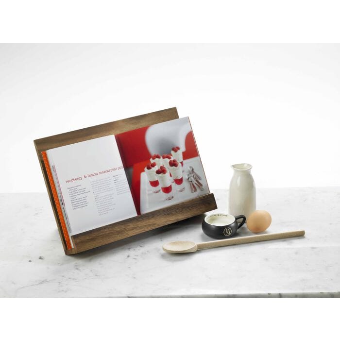 Davis & Waddel Acaia Wood Recipe Book Holder Bakeware Accessories The Cooks Kitchen 