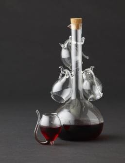 Davis & Waddell Fine Foods 5pc Port Set, 800ml Flask, 60ml Sippers Decanters - Jugs & Carafes The Cooks Kitchen 