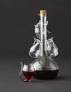Davis & Waddell Fine Foods 5pc Port Set, 800ml Flask, 60ml Sippers