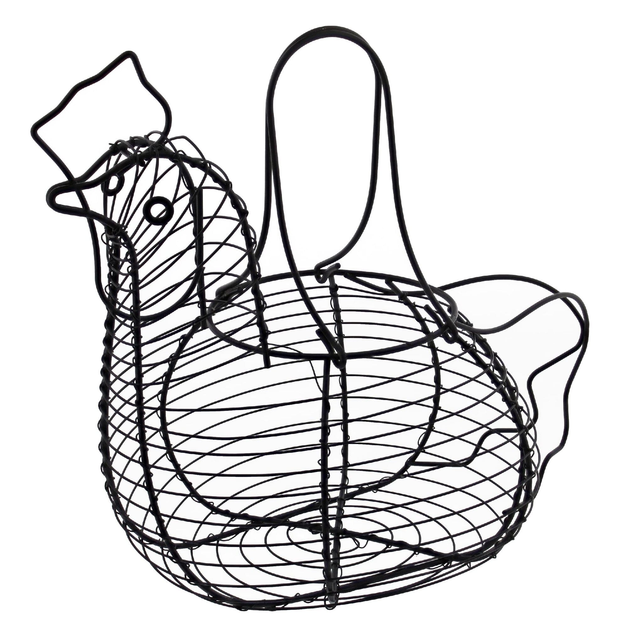 Pantry Chicken Egg Basket Black 35x14x28cm Cheese & Egg Storage The Cooks Kitchen 