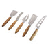 Davis & Waddell Fine Foods Cheese Knife Set 5pce Natural & Stainless Steel Cheese Sets The Cooks Kitchen 