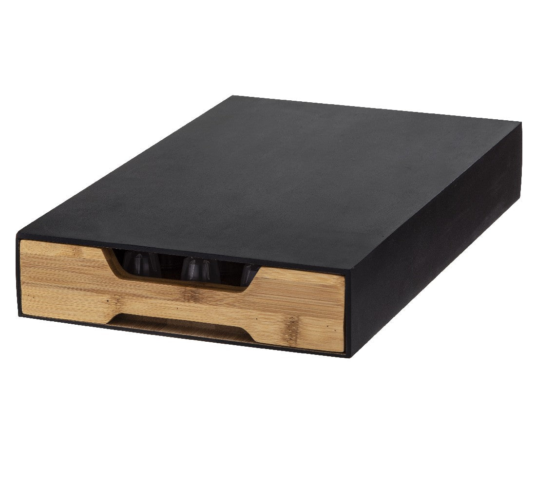 Leaf & Bean Bamboo Coffee Board W/ Pod Drawer