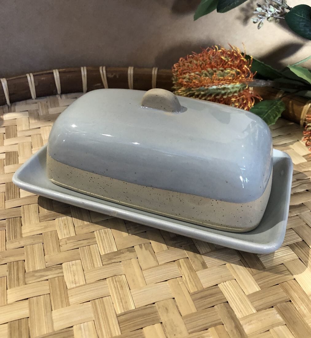 Davis & Waddell Jenson Butter Dish Grey Bread & Butter Storage The Cooks Kitchen 