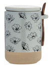Beetanical Flower Canister W/ Spoon 10x15cm