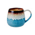 Leaf & Bean Roma Reactive Glaze Mug Blue/brown 500ml Mugs - Cups & Saucers The Cooks Kitchen 