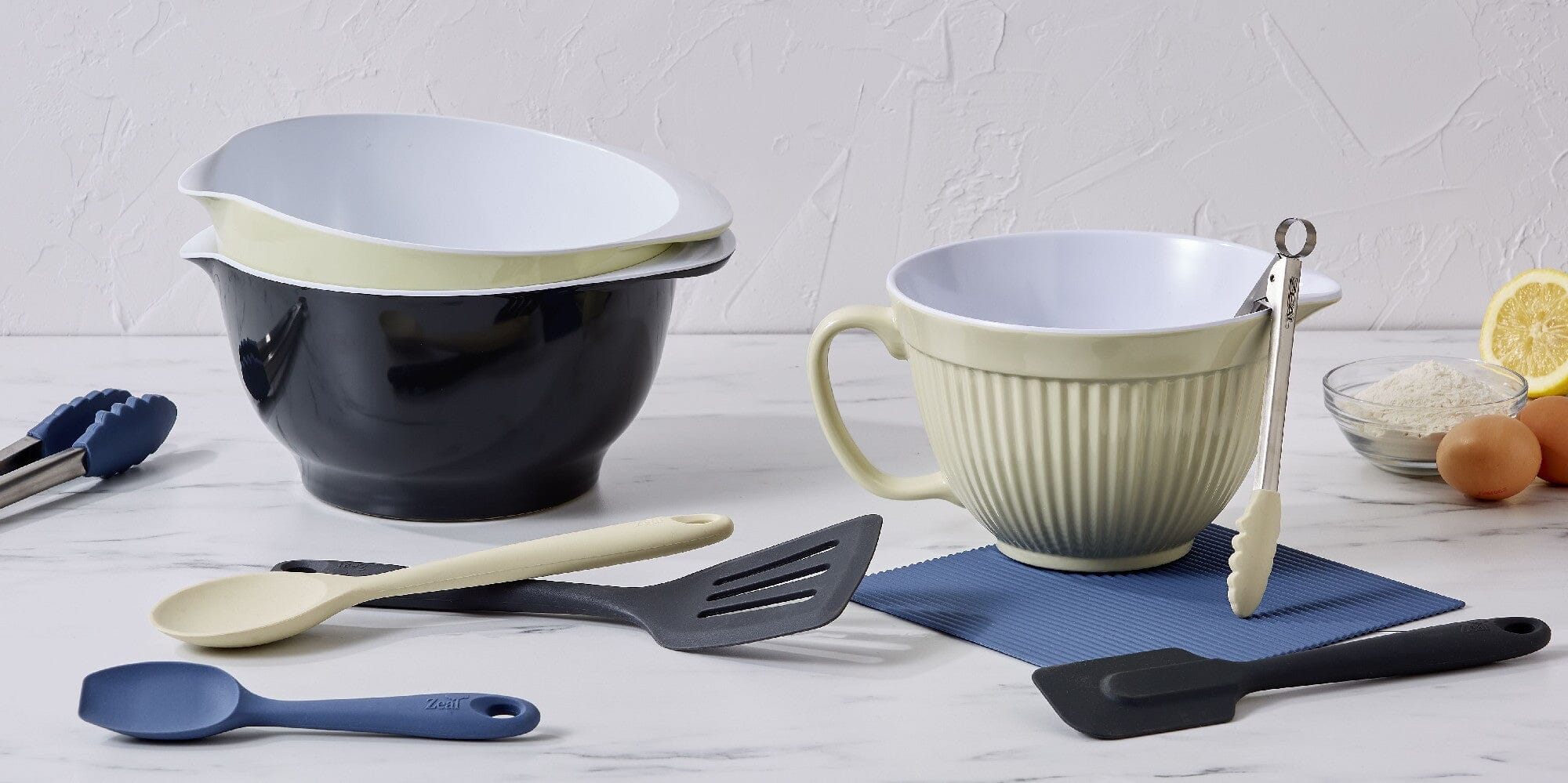 Zeal Cosy Mini Silicone Tongs 3 Assorted Colours Tongs The Cooks Kitchen 