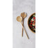 Davis & Waddel Acacia/brass Set Of 2 Salad Servers Salad Servers The Cooks Kitchen 