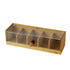 Leaf & Bean Bamboo Tea Box W/ Transparent Lid 36x13x10cm Sugar, Coffee & Tea The Cooks Kitchen Mandurah 