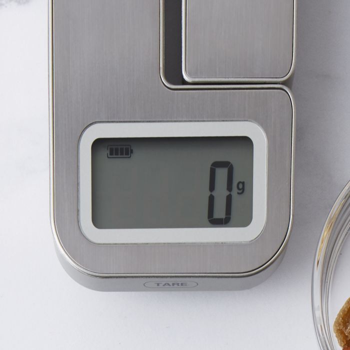 Es Battery Free Kitchen Scale 22x6.6c2.4cm Silver