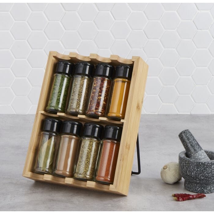 8 Canister Spice Holder 25.5x19.8x5.8cm Herb & Spice Storage The Cooks Kitchen 