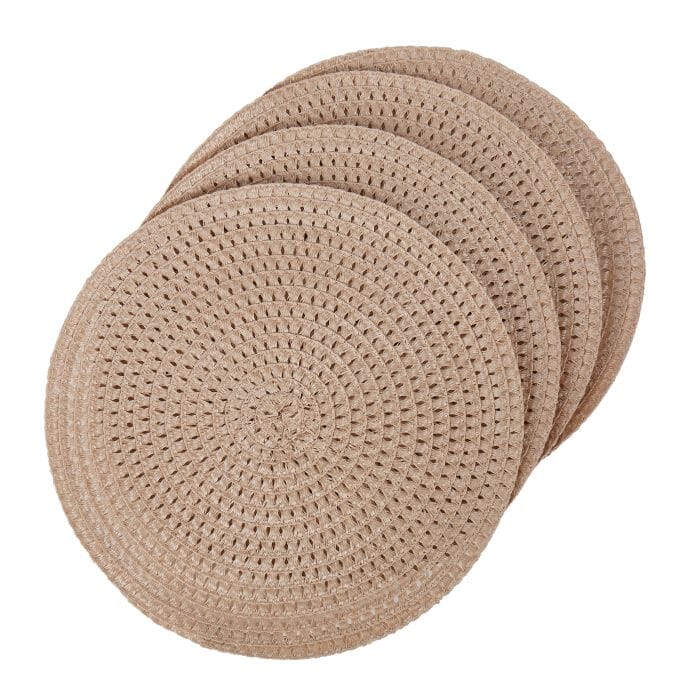 Amalfi Jay Placemat Set/4 Fresh Beige 35x35x0/1cm Placemats & Coasters The Cooks Kitchen 
