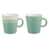 Fluted Mug 275ml Set Of 4 - Pink & Green Mugs - Cups & Saucers The Cooks Kitchen 
