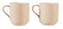 Leaf & Bean Aster Mug 330ml 2pc Set Natural Coffee Cups The Cooks Kitchen 