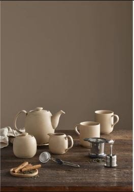 Leaf & Bean Aster Mug 330ml 2pc Set Natural Coffee Cups The Cooks Kitchen 