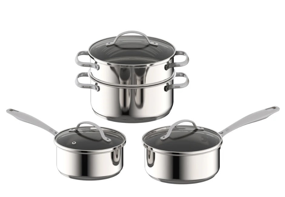 Masterpro Mckinnon Stainless Steel Cookset 4pcs Set