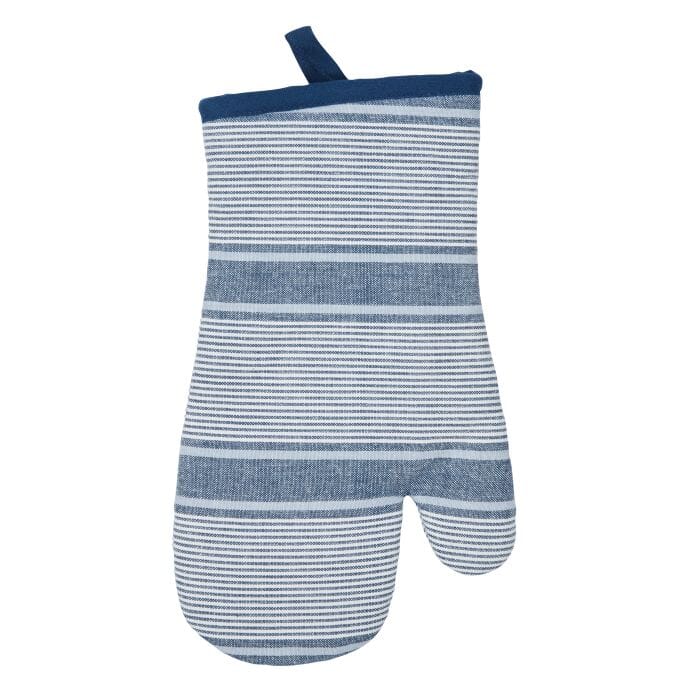 Davis & Waddel Ellis Cotton Oven Glove - Blue Mitts & Gloves The Cooks Kitchen 
