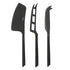 Davis & Waddell Napier Stainless Steel Cheese Knives 3pcs Set Black Cheese Sets The Cooks Kitchen 