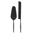 Davis & Waddell Napier Stainless Steel Cake Server & Knife 2pcs Set Black 26cm/31cm Cake Plates & Stands The Cooks Kitchen 