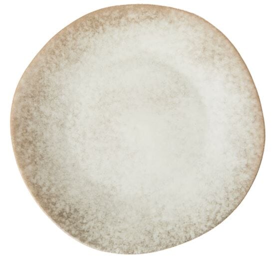 Grand Designs Dusk Stoneware Round Platter - Cream And Brown 27x27x3.2cm Platters & Bowls The Cooks Kitchen 