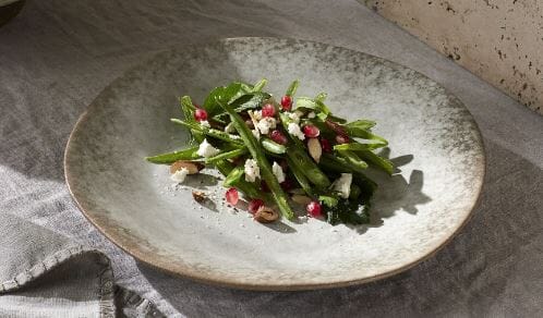 Grand Designs Dusk Stoneware Round Platter - Cream And Brown 27x27x3.2cm Platters & Bowls The Cooks Kitchen 